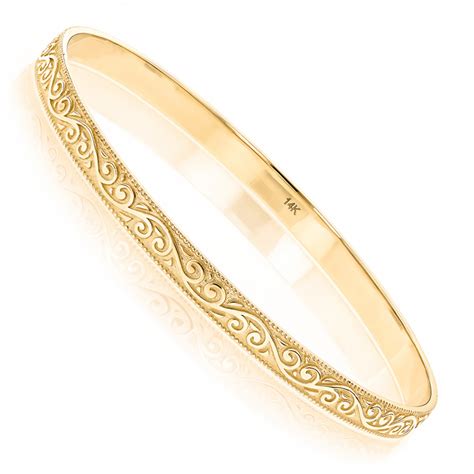 gold bracelette - solid gold bracelets for women.